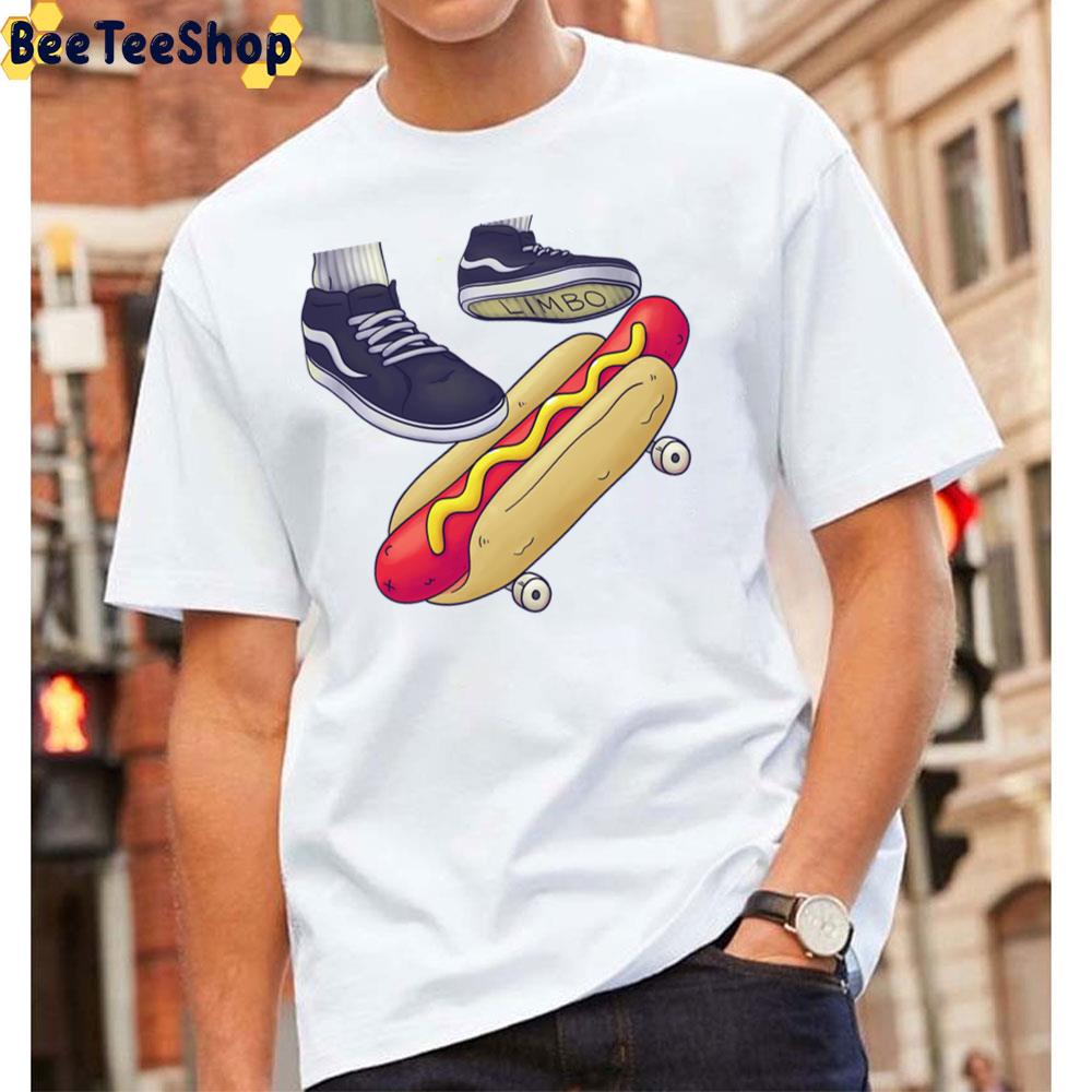 Hot Dog Skateboard Van Shoes Unisex T-Shirt