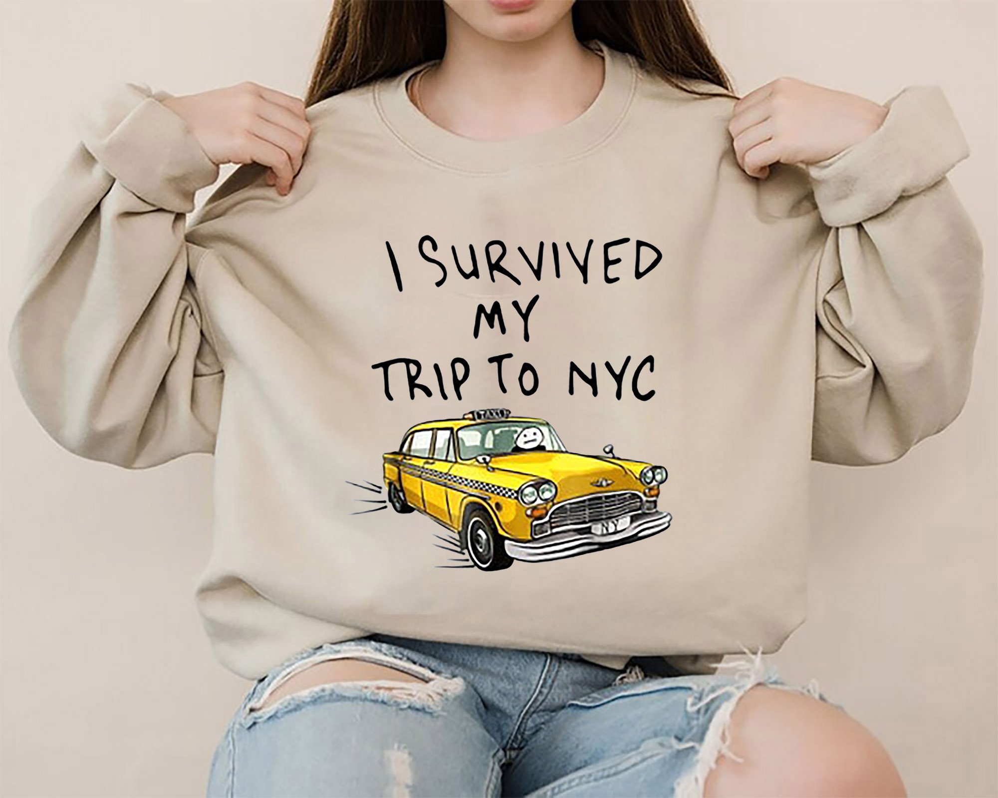 I Survived My Trip To Nyc Spider Man Peter Parker Unisex Sweatshirt