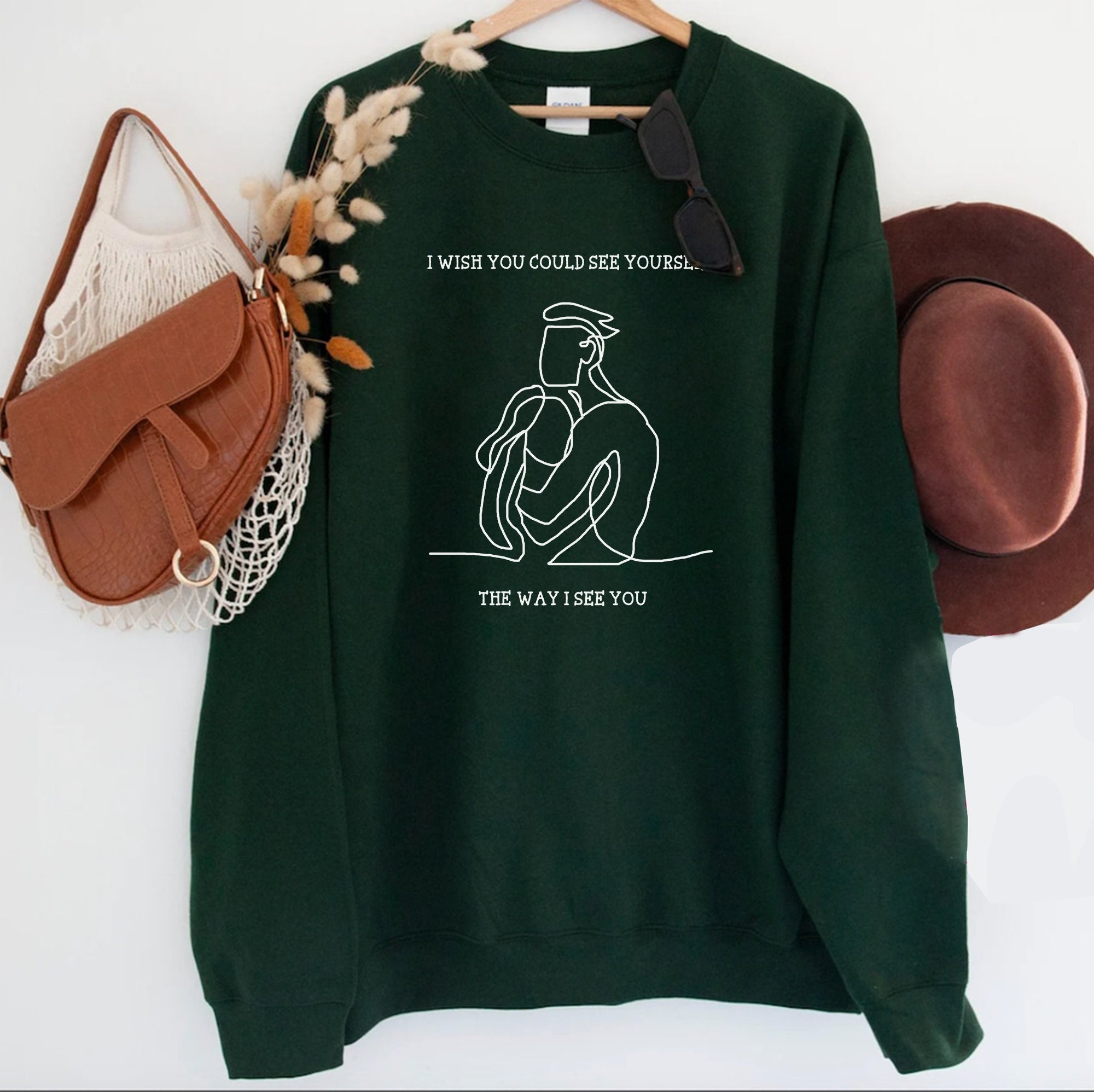 I Wish You Could Sê Yourself The Way I Sê You Adam And Olive The Love Hypothesis Unisex Sweatshirt