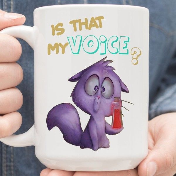 Is That My Voice Premium Sublime Ceramic Coffee Mug White