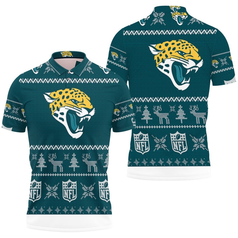 Jacksonville Jaguars Nfl Ugly Sweatshirt Christmas 3d Polo Shirt All Over Print Shirt 3d T-shirt
