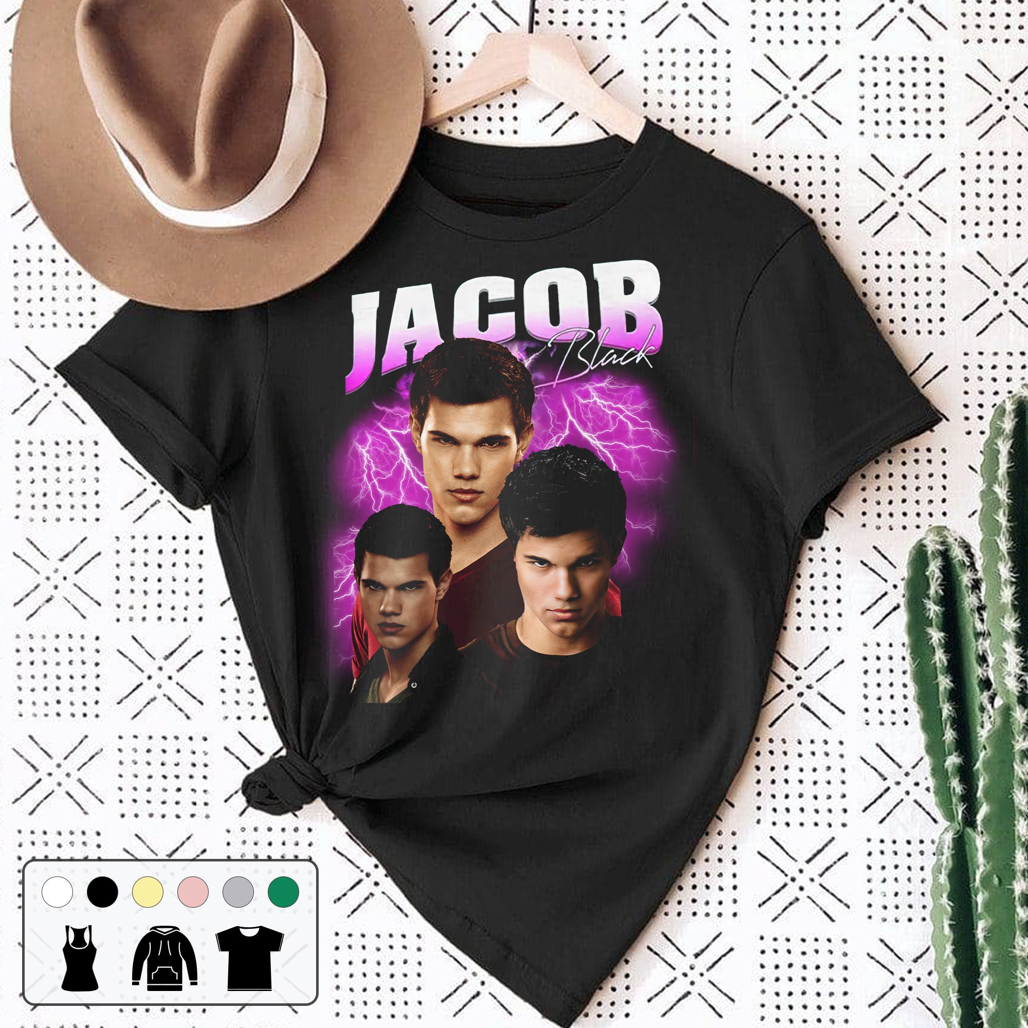 Jacob Black Twilight Vintage Unisex T-Shirt