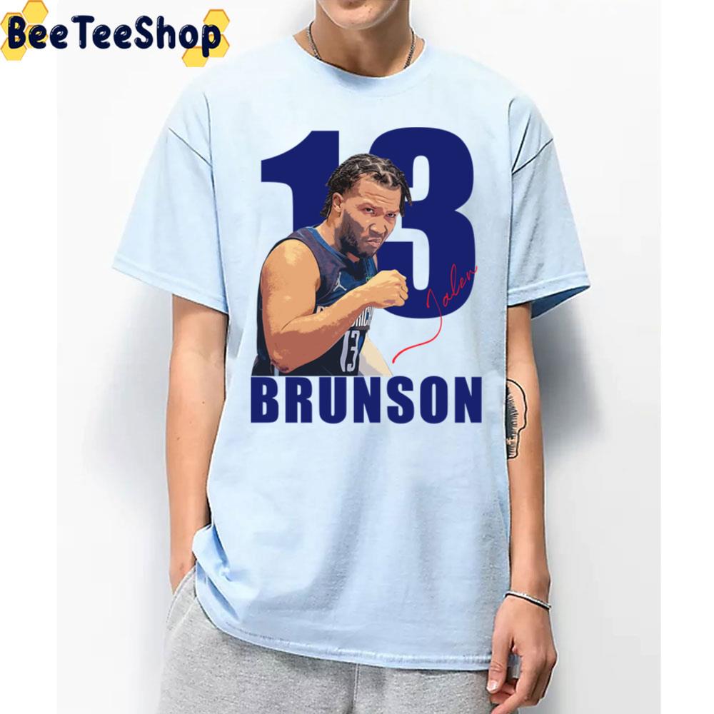 Jalen Brunson 13 Basketball Signature Art Unisex T-Shirt - Beeteeshop