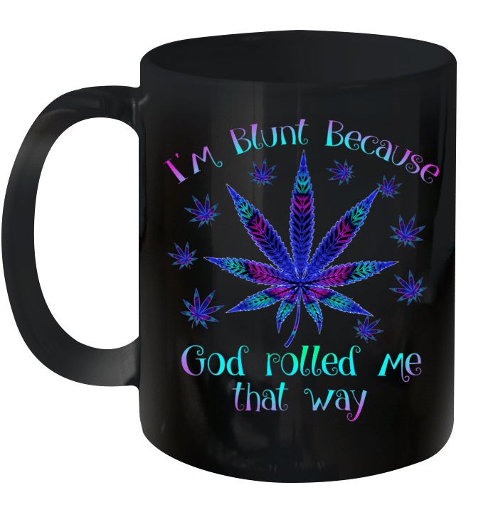 Jesus I’m Blunt Because God Rolled Me That Way Premium Sublime Ceramic Coffee Mug Black