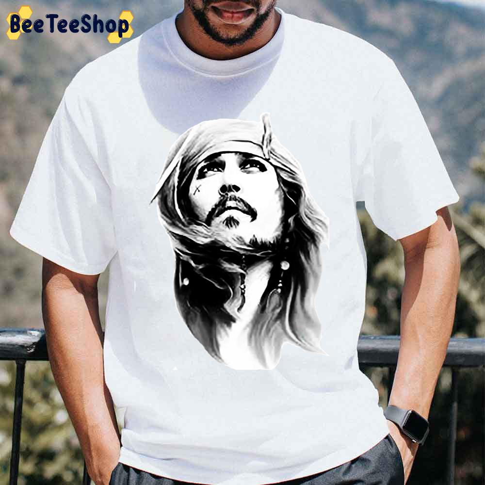 Johnny Depp Sparrow Pirates Of The Caribbean Unisex T-Shirt