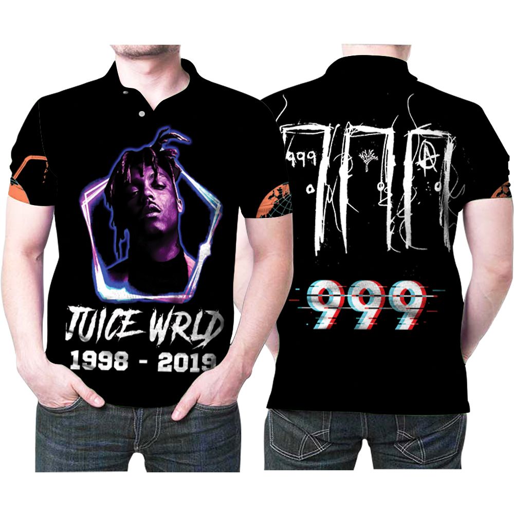 Juice World 1998-2019 999 American Rapper Gift For Juice World Fans Musician Singer Music Band 2 Polo Shirt All Over Print Shirt 3d T-shirt