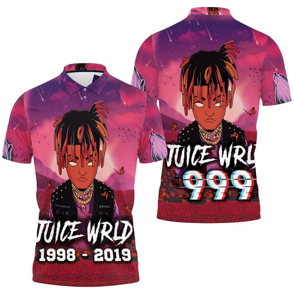 Juice Wrld 999 Legend Never Die Album Chibi Color Polo Shirt  All Over Print Shirt 3d T-shirt