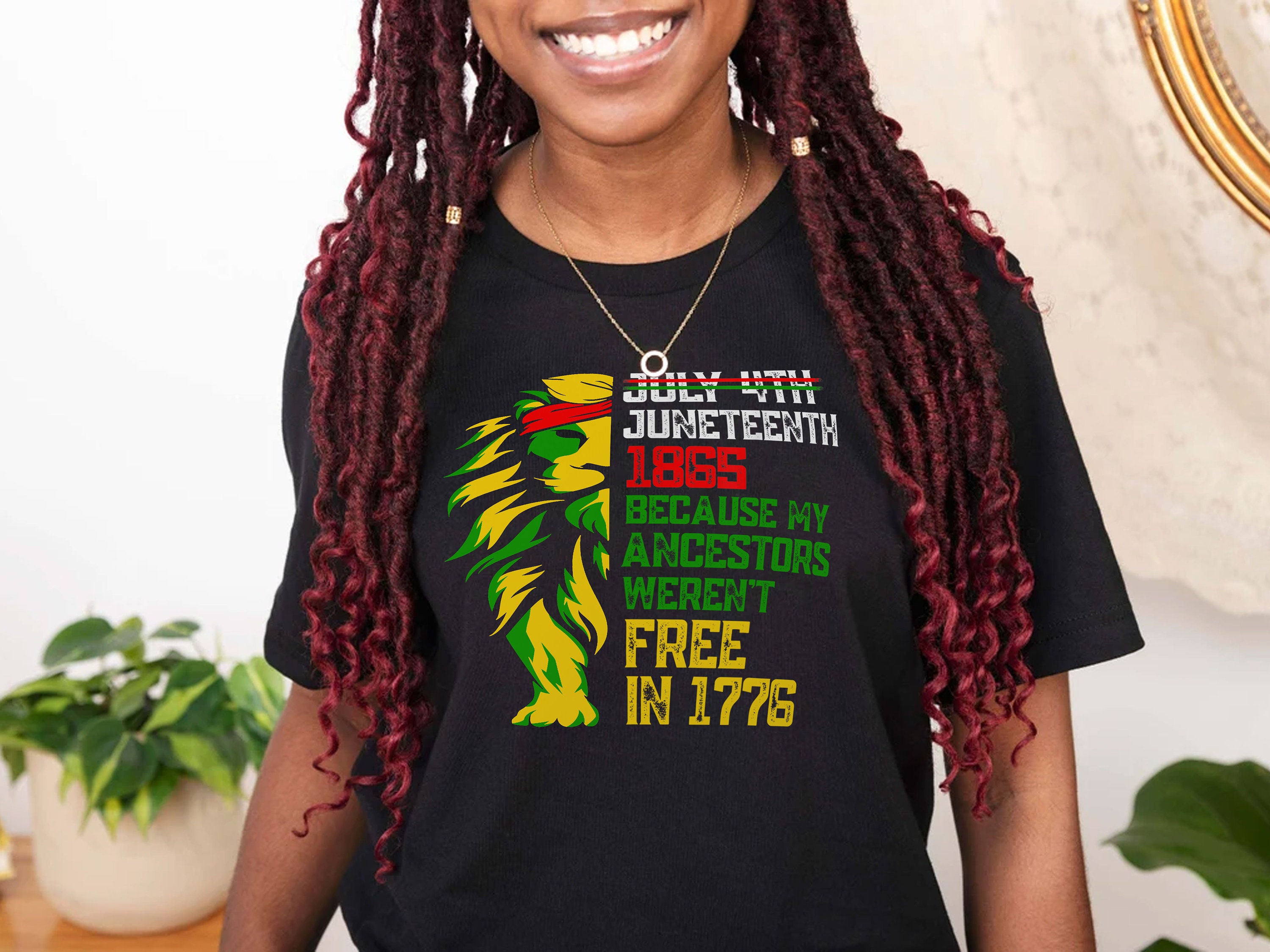 Juneteenth 1865 Because My Ancestors Weren’t Free In 1776 Unisex T-Shirt