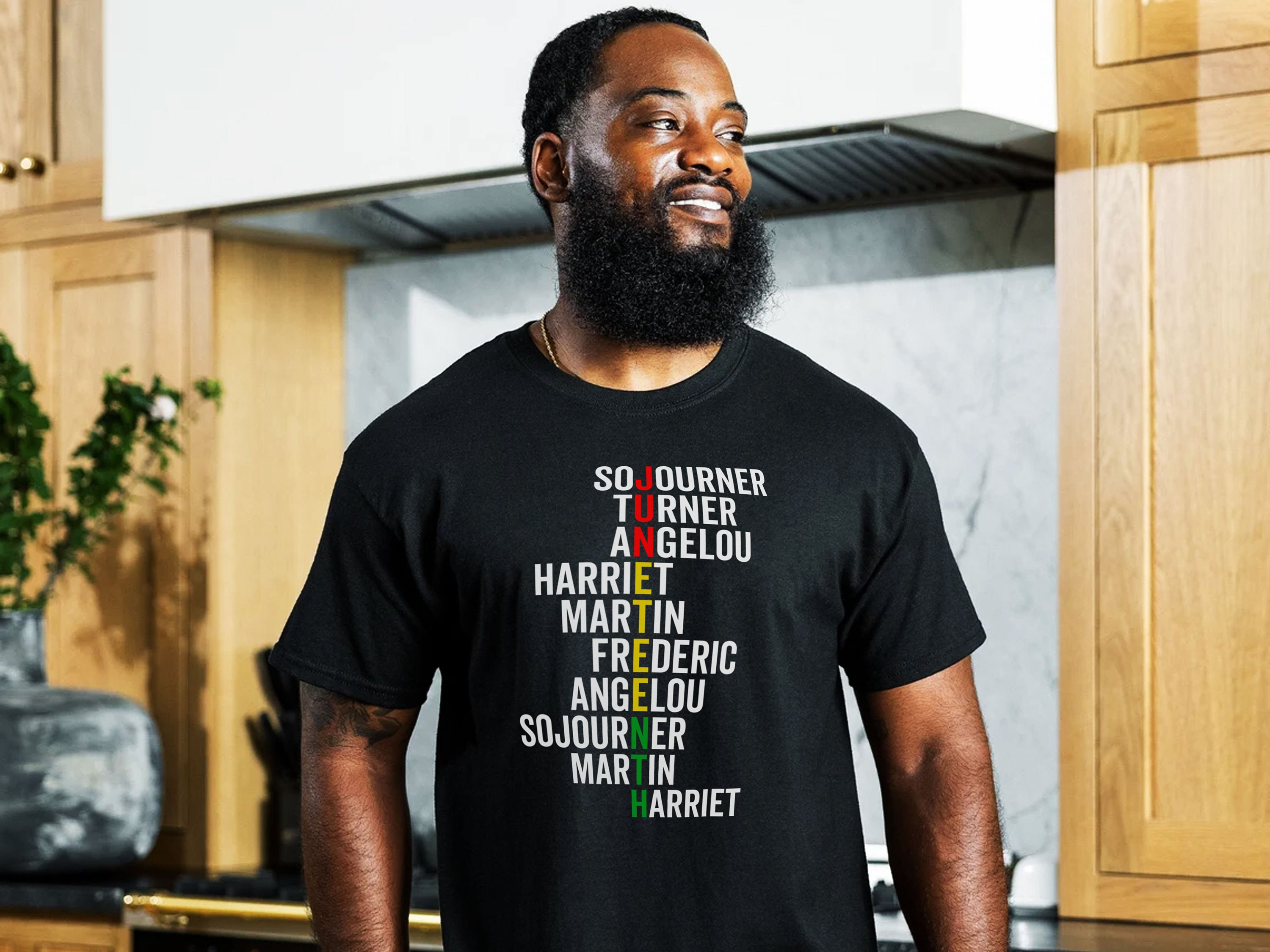 Juneteenth Black History Sojourn Turnerangelouharrietmartinfrederic Independence Day Free Ish 1865 Unisex T-Shirt