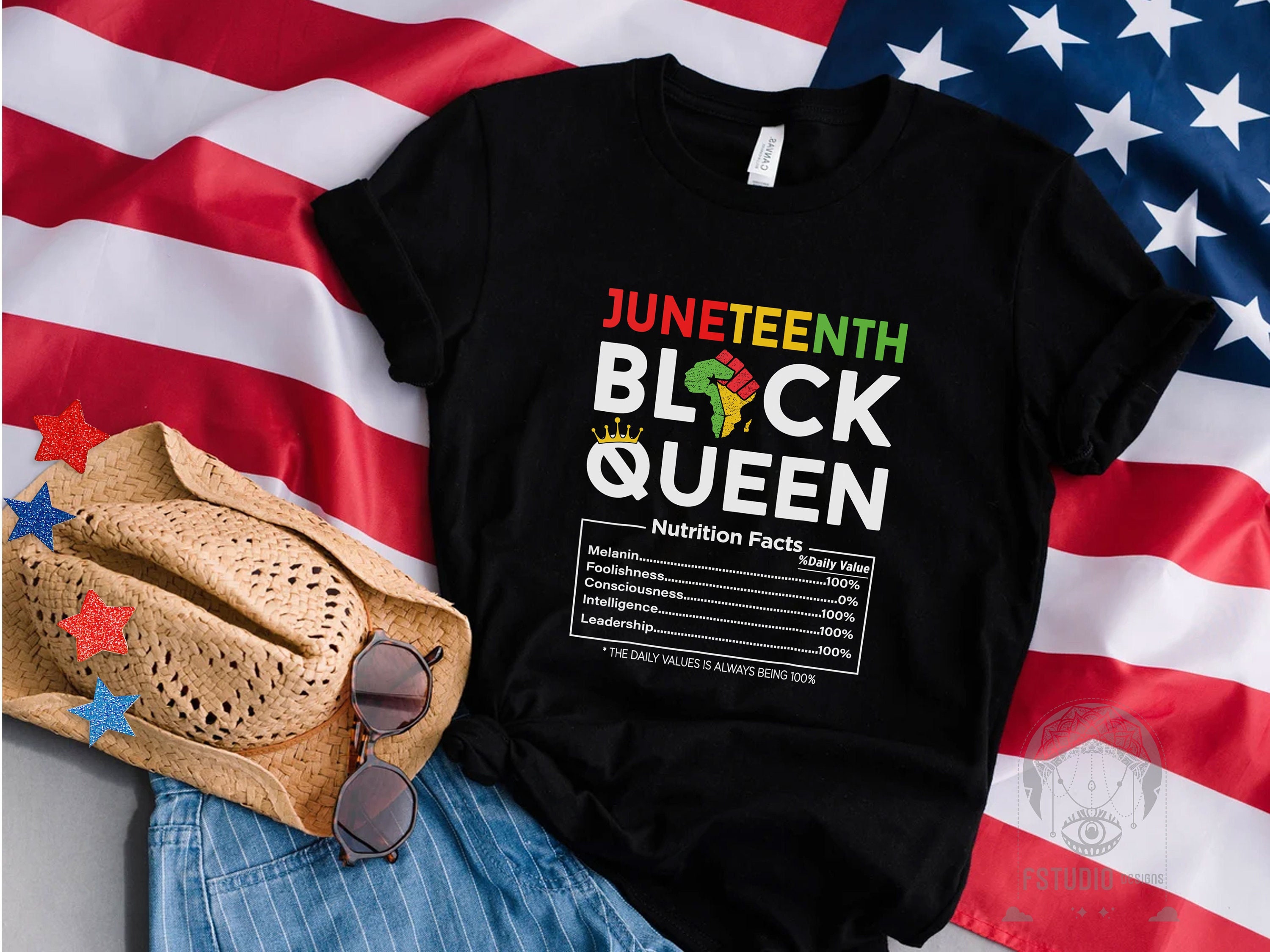 Juneteenth Black Queen Black History Unisex T-Shirt