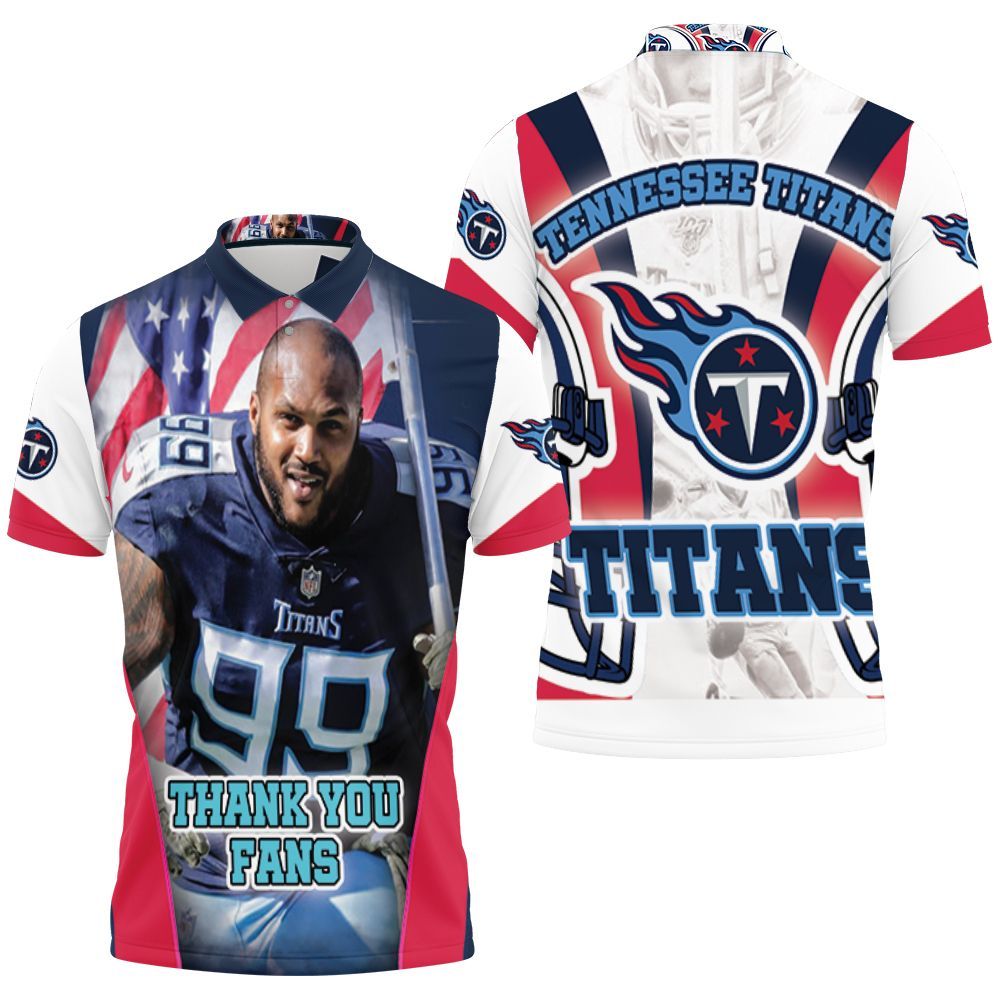 Jurell Casey #99 Tennessee Titans Afc South Division Super Bowl 2021 Polo Shirt All Over Print Shirt 3d T-shirt