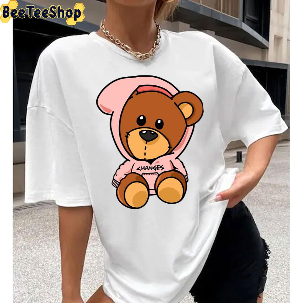 Justin Bieber Bear Pink Design Unisex T-Shirt - Beeteeshop