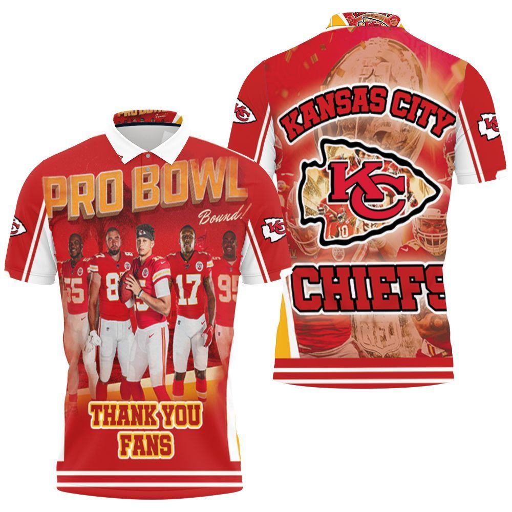 Kansas City Chiefs 2021 Super Bowl Afc West Division Pro Bowl 3d Polo Shirt Jersey All Over Print Shirt 3d T-shirt
