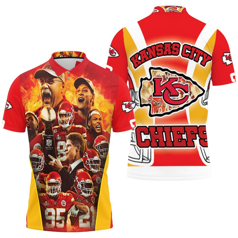 Kansas City Chiefs Champions Afc West Division Super Bowl 2021 Polo Shirt All Over Print Shirt 3d T-shirt