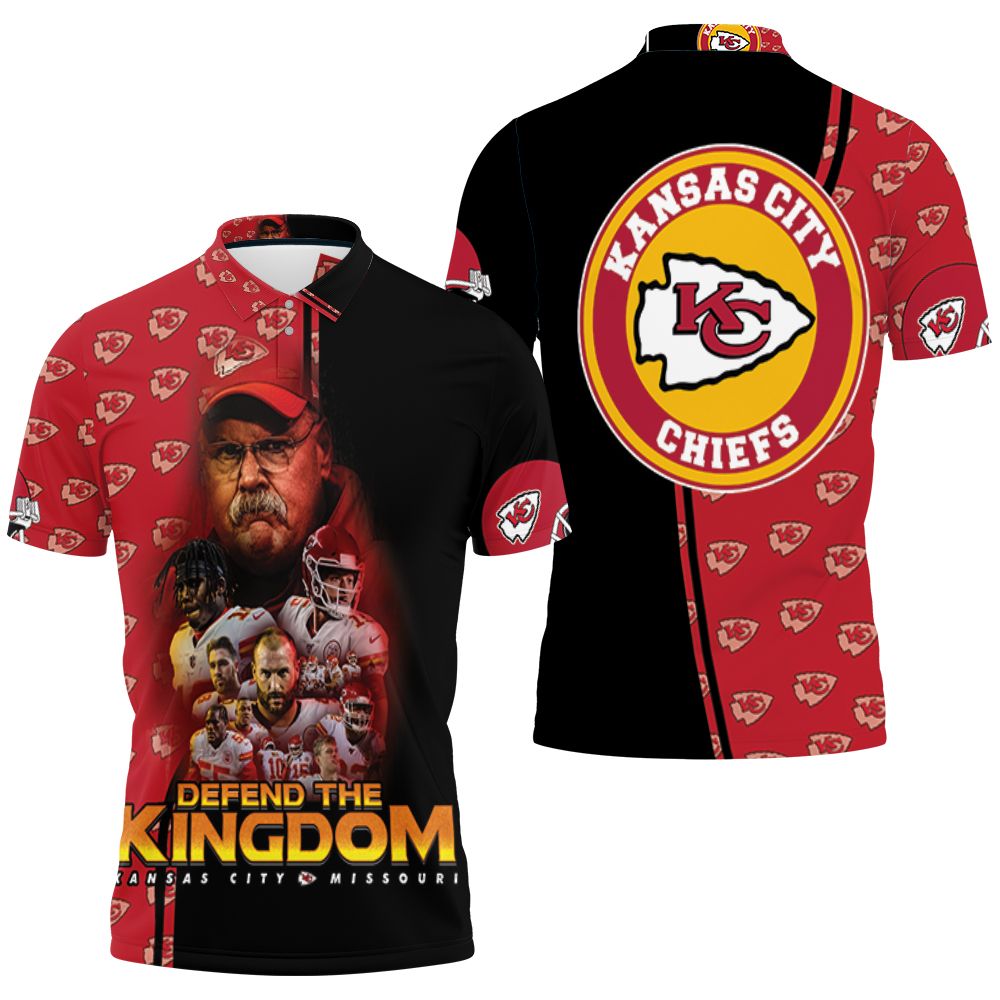 Kansas City Chiefs Defend The Kingdon Afc West Division Champions Super Bowl 2021 Polo Shirt All Over Print Shirt 3d T-shirt
