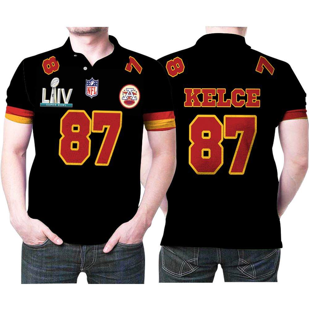 Kansas City Chiefs Travis Kelce 87 Super Bowl Red Game Jersey Style Gift For Chiefs Fans Kelce Lovers Polo Shirt All Over Print Shirt 3d T-shirt