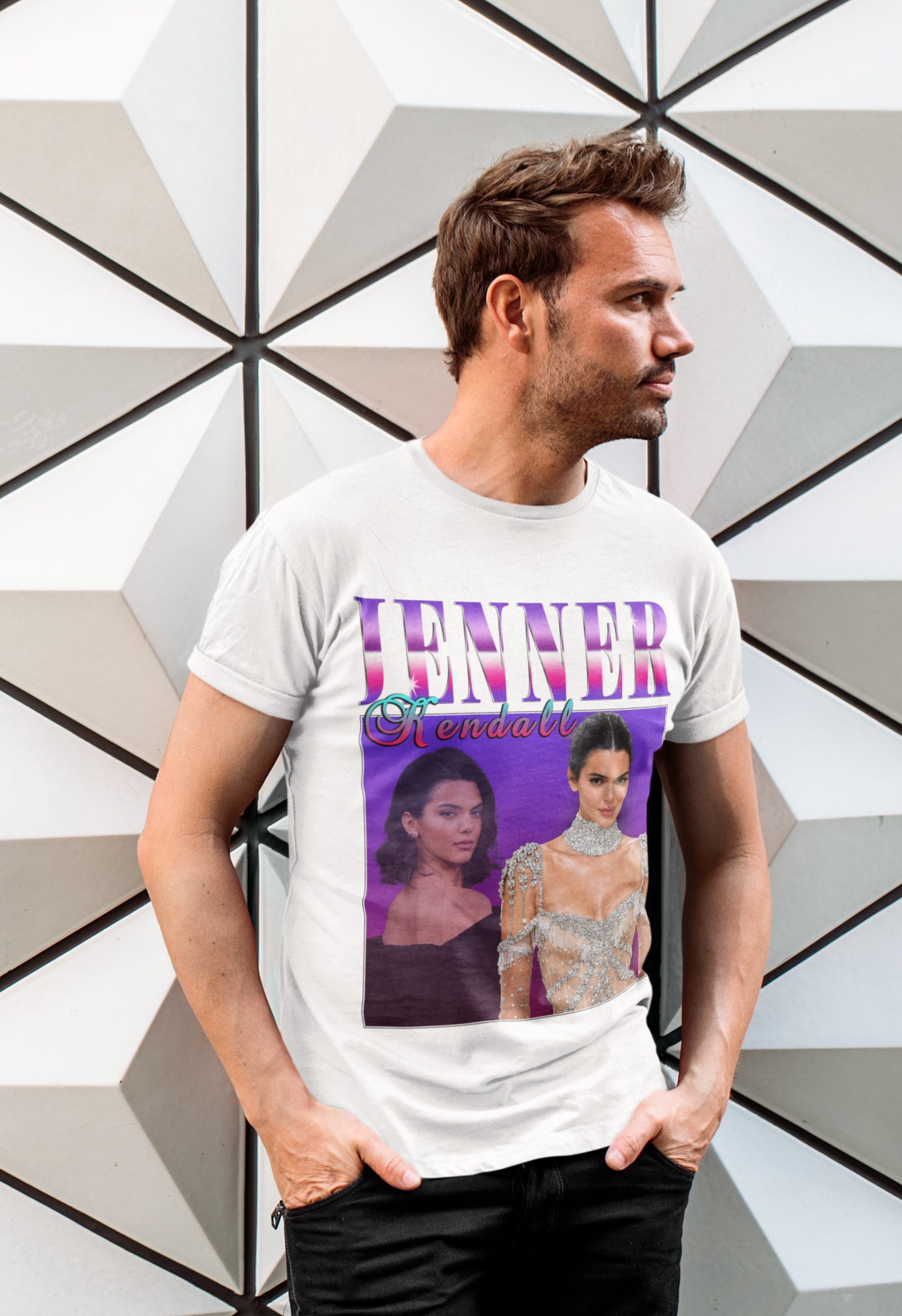 Kendall Jenner Retro Unisex T-Shirt