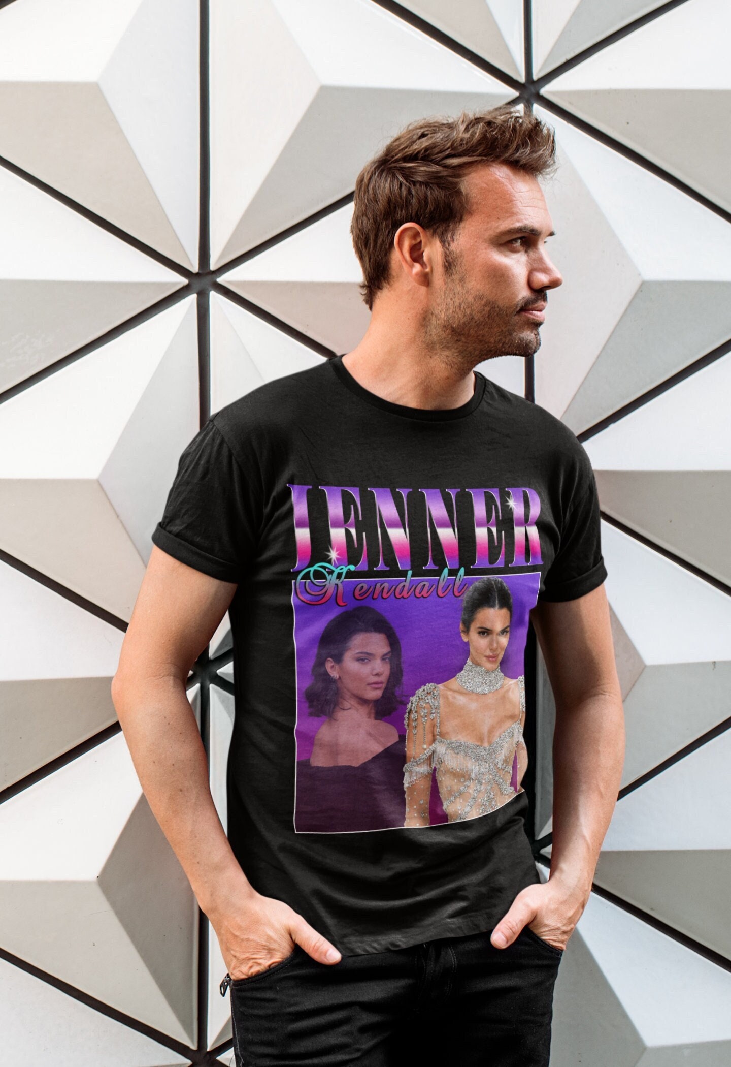 Kendall Jenner Retro Unisex T-Shirt