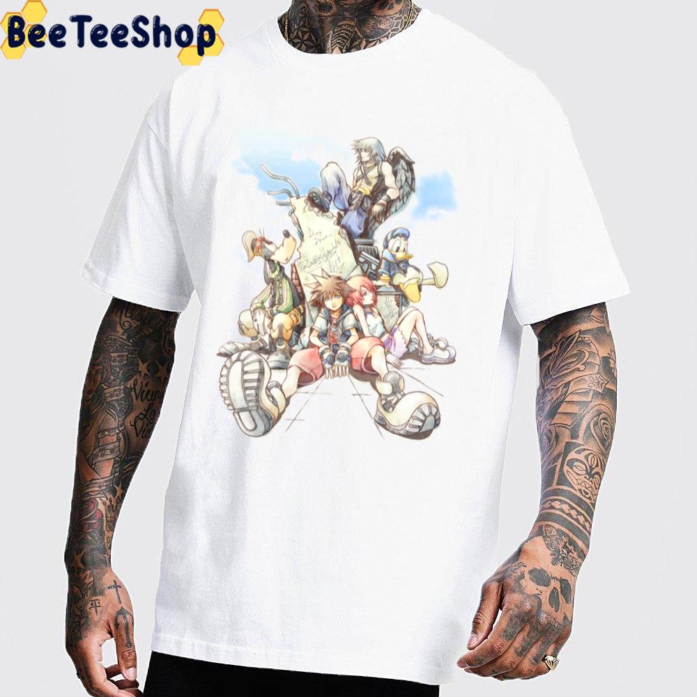 Kingdom Hearts Mickey Donal Goofy Artwork Unisex T-Shirt