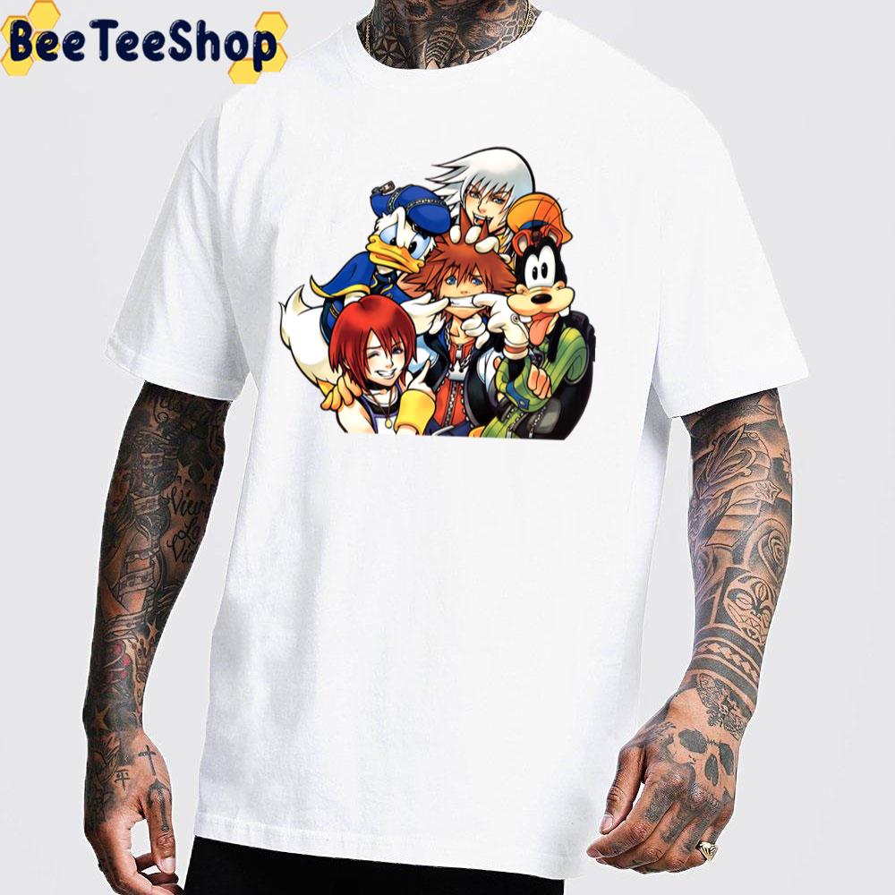 Kingdom Hearts Sora And Pals Danl And Goofy Unisex T-Shirt