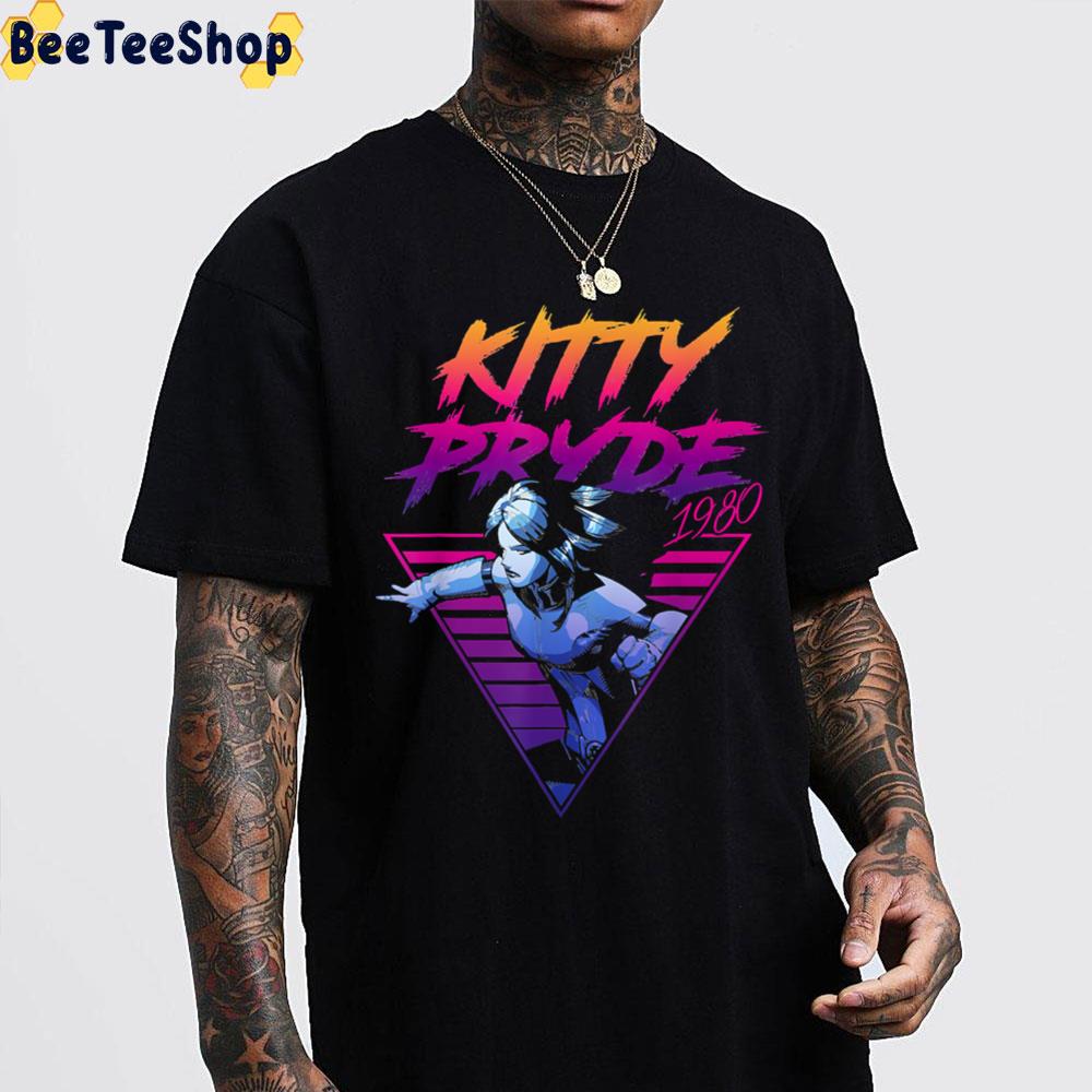 Kitt Pryde Retro Neon Triangle X Men Unisex T-Shirt