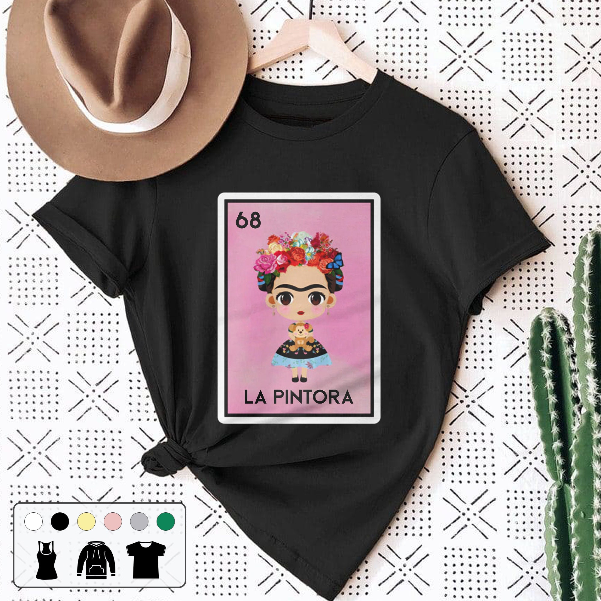 La Pintora Frida Kahlo Feminist Vintage Unisex T-Shirt