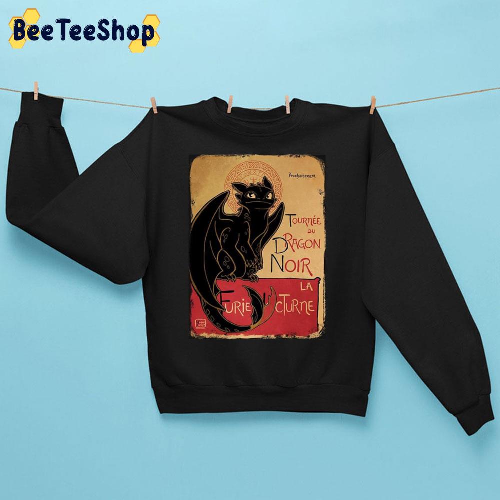 Le Dragon Noir Toothless How To Train Your Dragon Unisex Sweatshirt