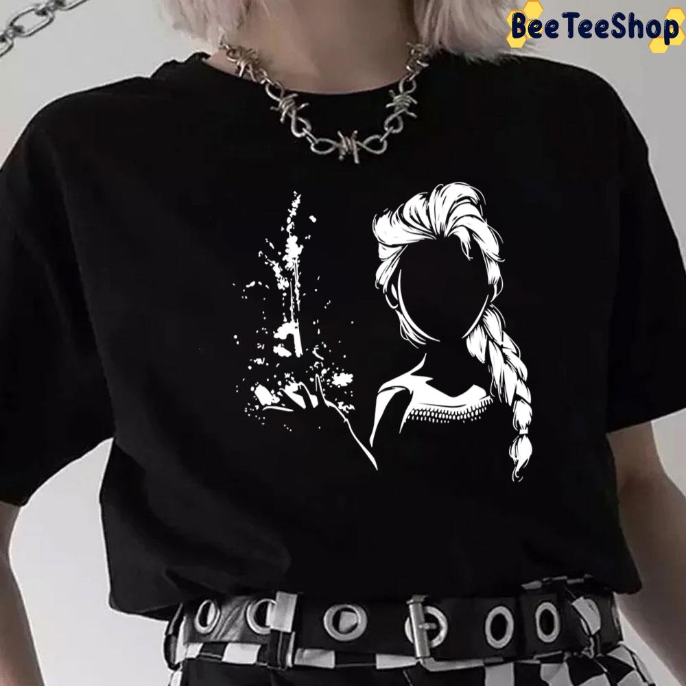 Let It Go Elsa Frozen White Art Unisex T-Shirt