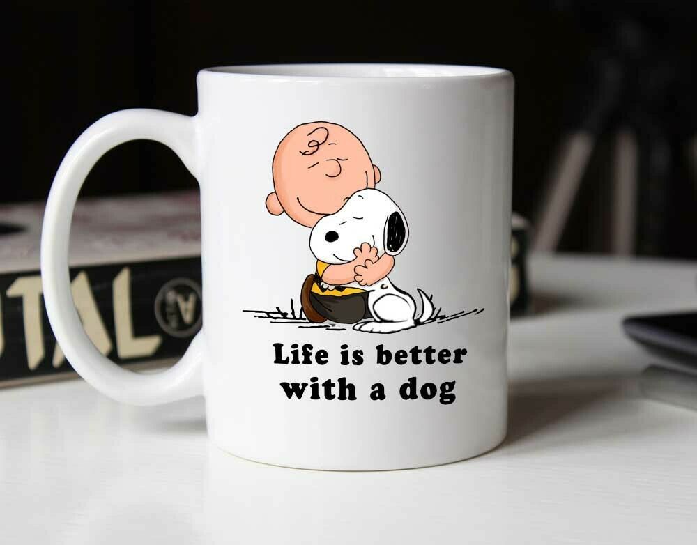 Life Is Better With A Dog Premium Sublime Ceramic Coffee Mug White