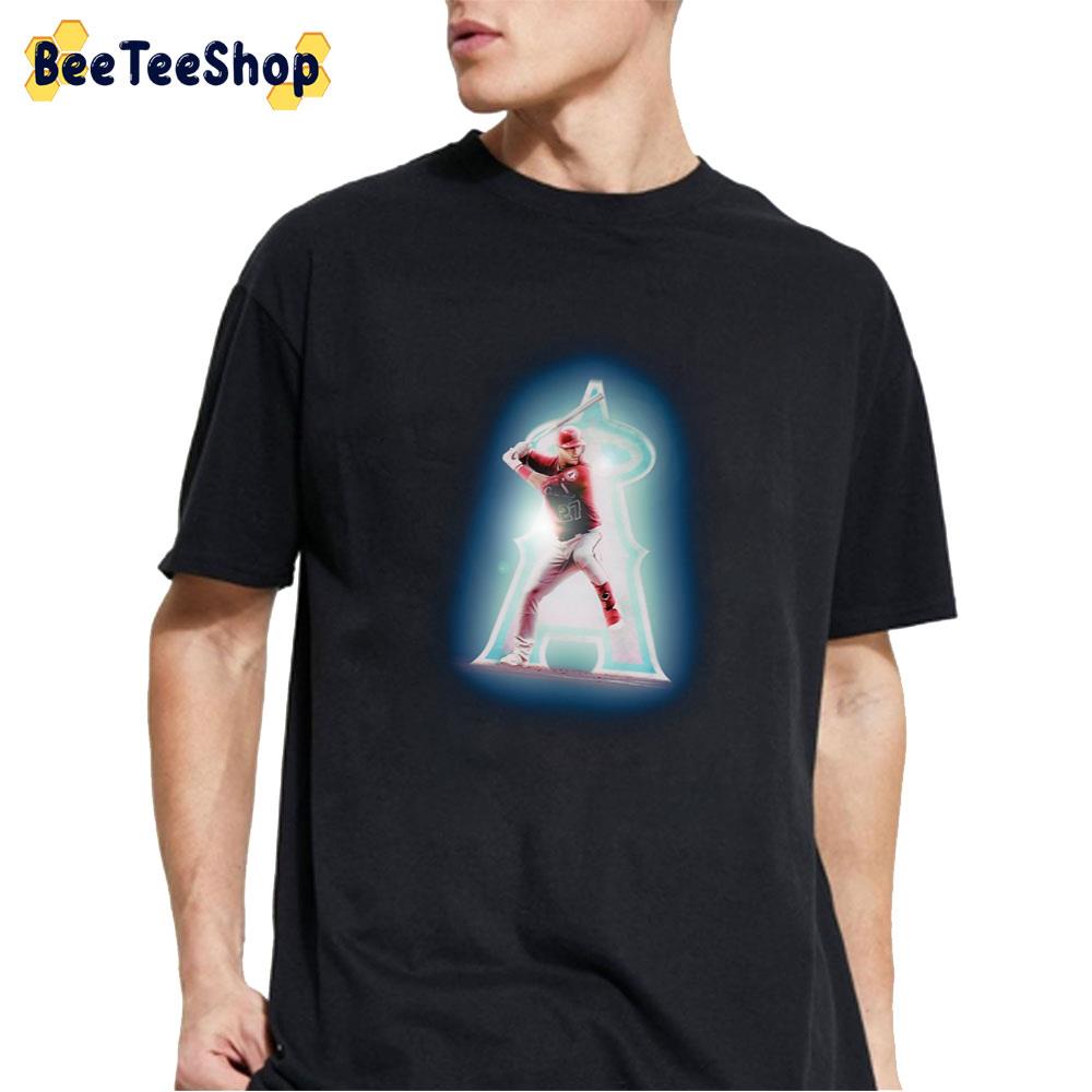 Light Art Mike Trout Los Angeles Angels Baseball Unisex T-Shirt