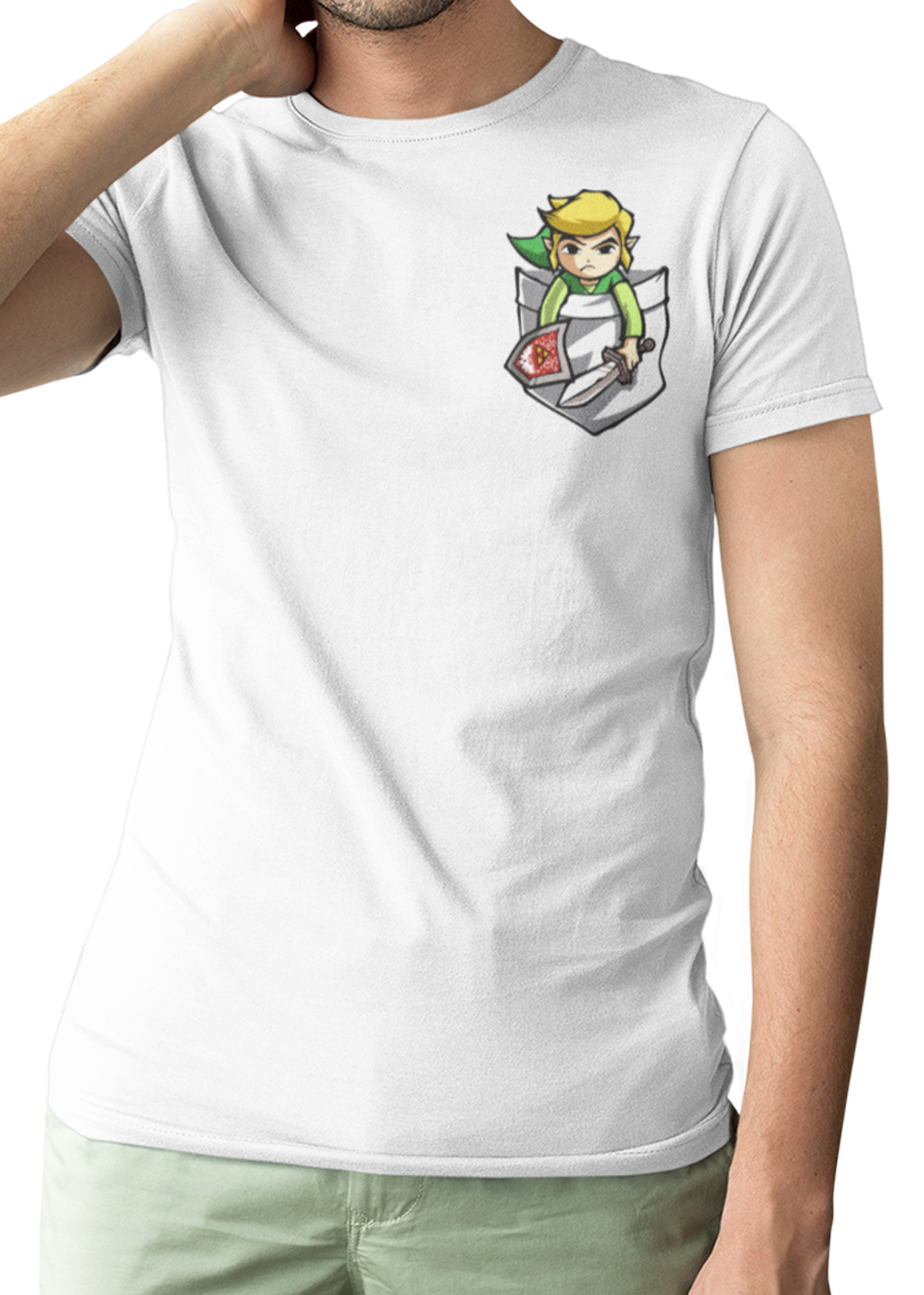 Link Pocket The Legend Inspired Gamer Unisex T-Shirt