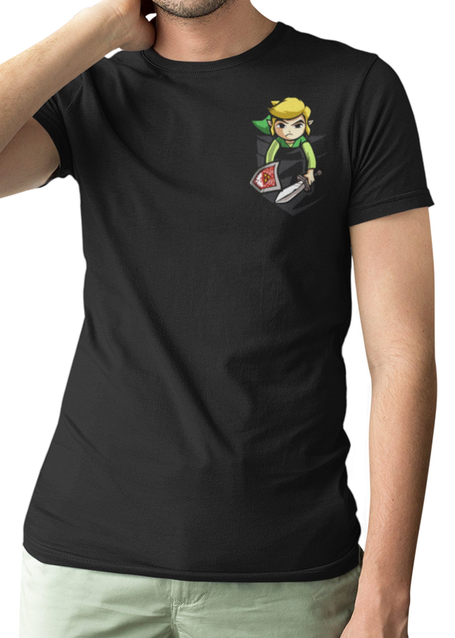 Link Pocket The Legend Inspired Gamer Unisex T-Shirt