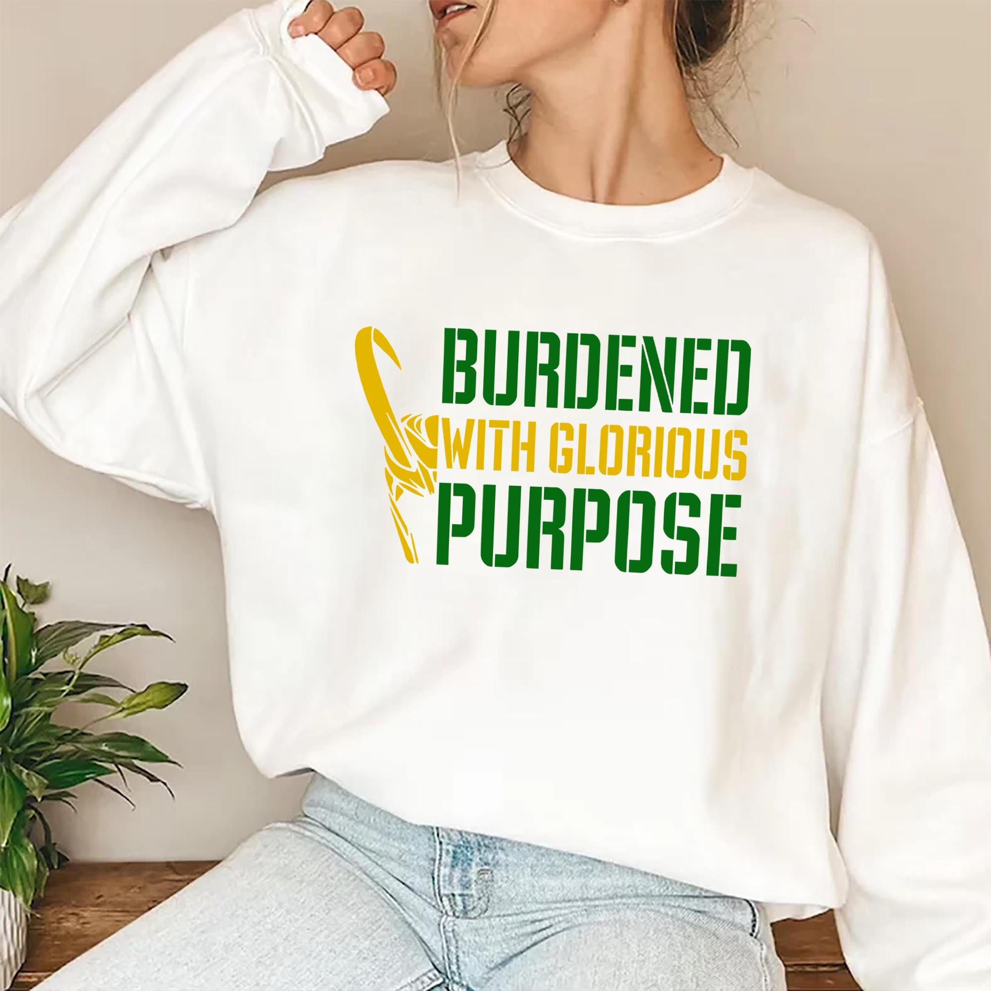 Loki Burdened With Glorious Purpose Unisex Sweatshirt