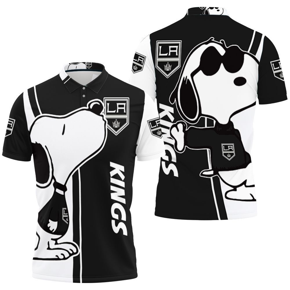 Los Angeles Kings Snoopy Lover 3d Printed Polo Shirt All Over Print Shirt 3d T-shirt