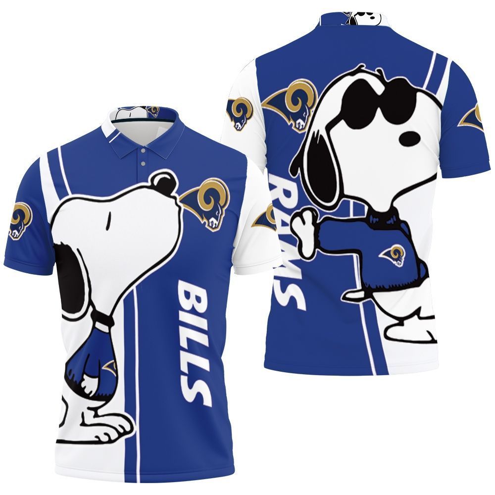 Los Angeles Rams Snoopy Lover 3d Printed Polo Shirt All Over Print Shirt 3d T-shirt