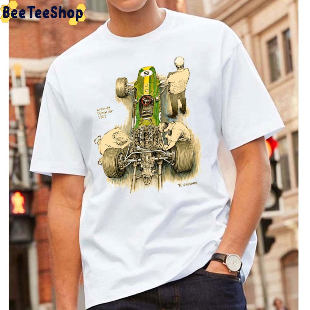 Lotus 49 Jim Clark Racing Draw Art Unisex T-Shirt