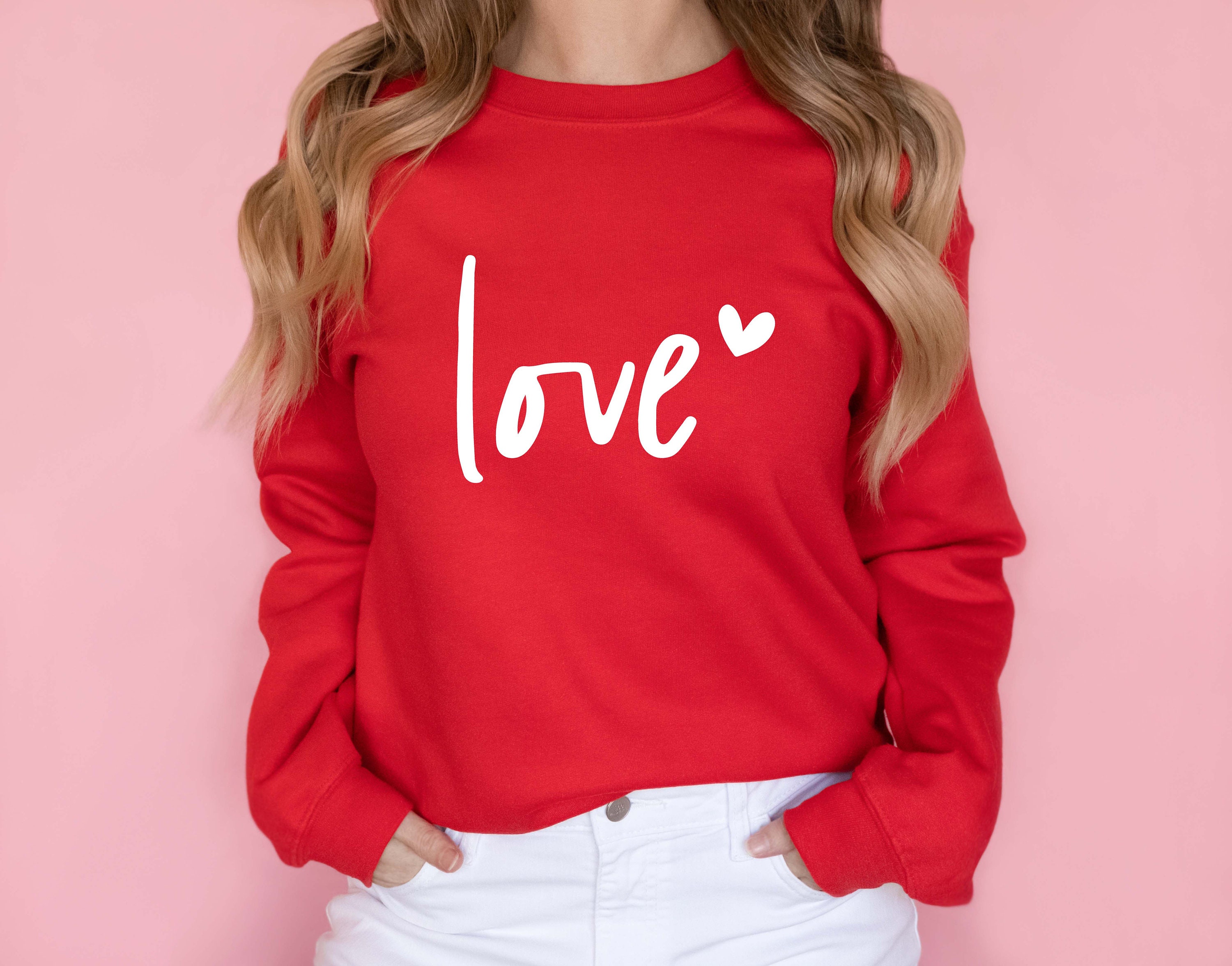 Love Heart Valentines Day Unisex Sweatshirt