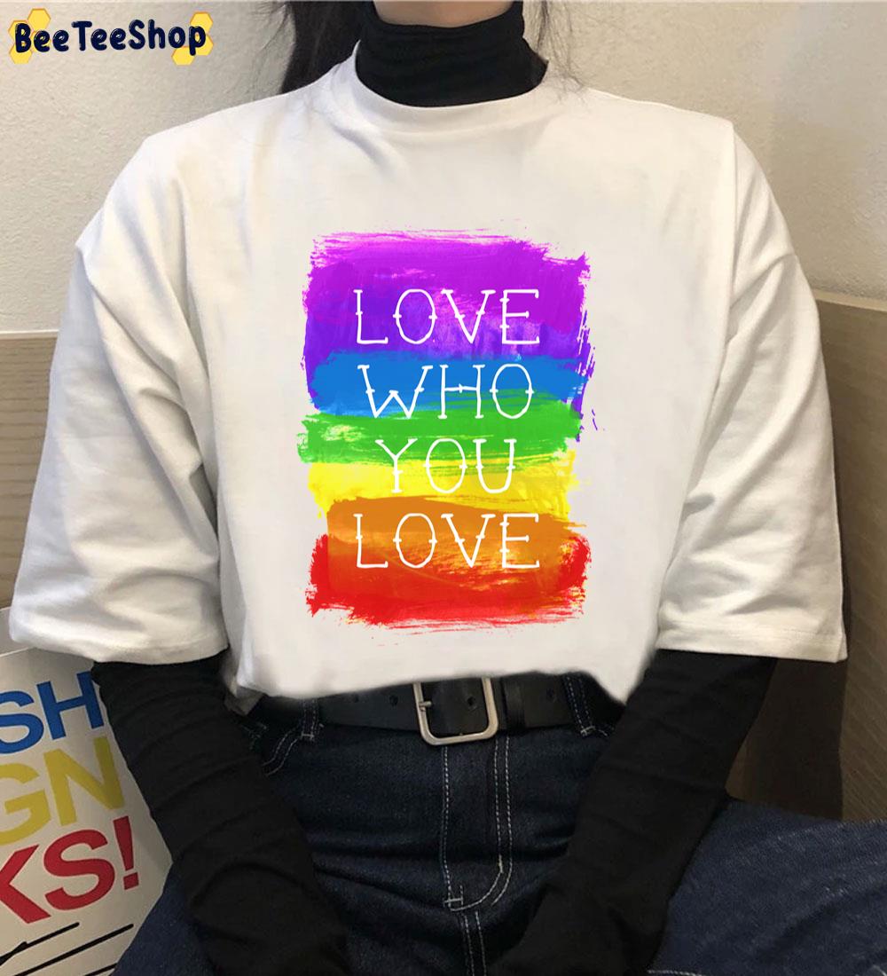 Love Who You Love One Direction Band Pride Month Unisex T-Shirt