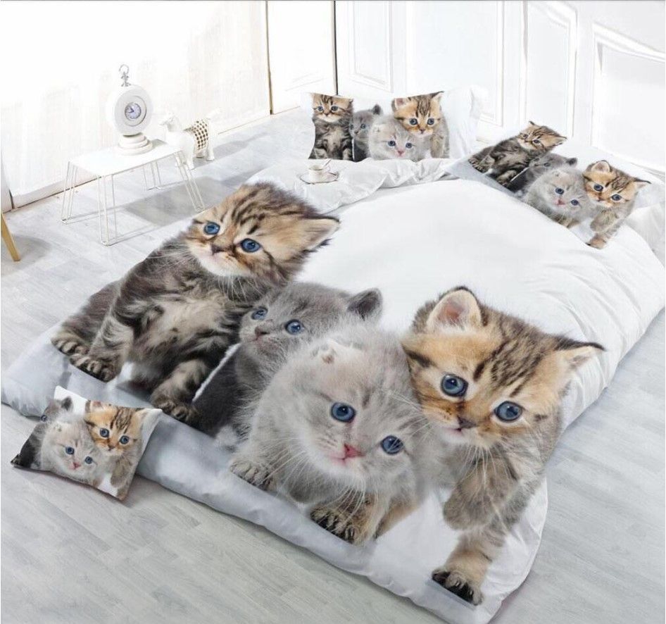 Lovely Cat Cotton Bedding Sets