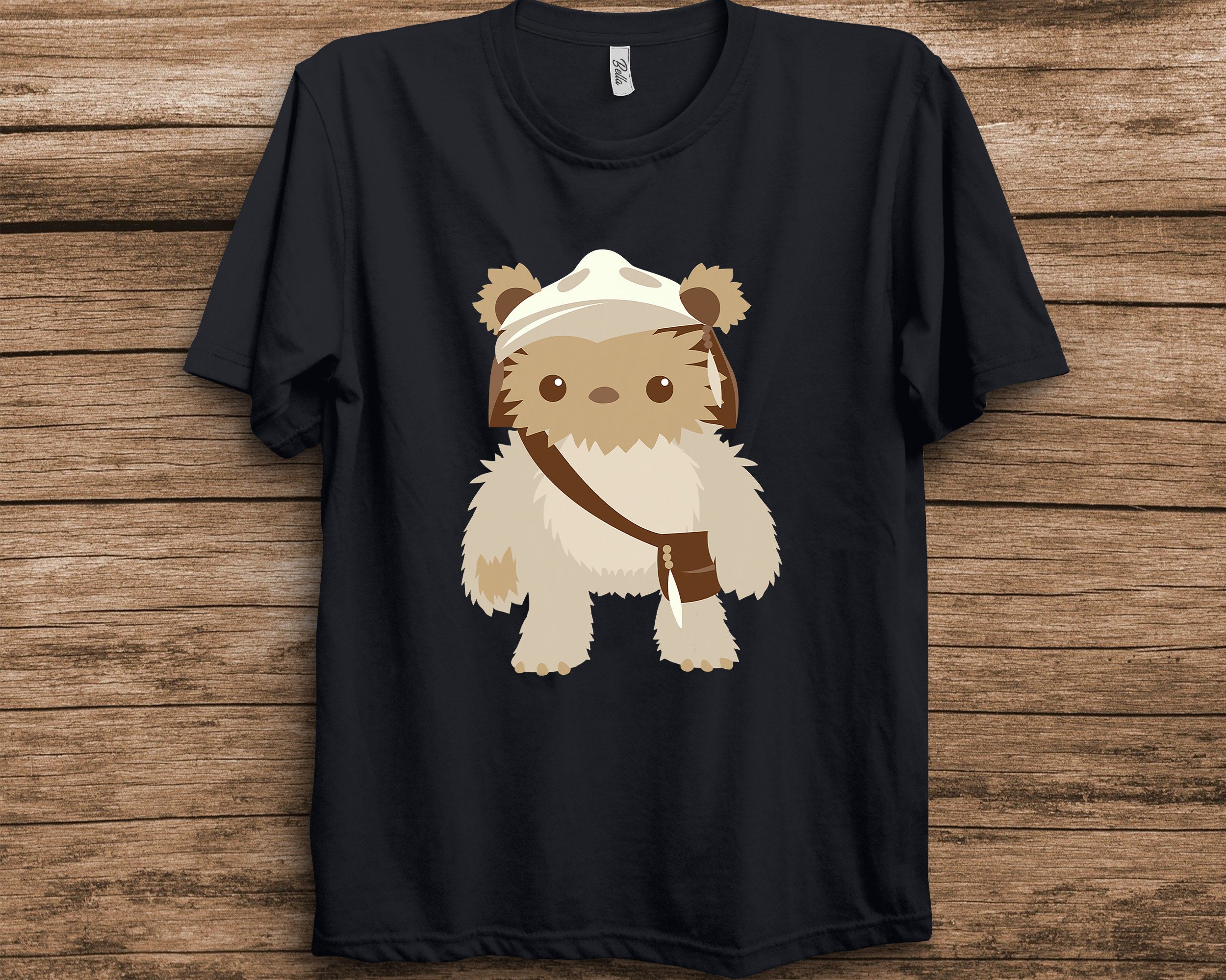 Lumat Ewok Cute Cartoon Warrior Graphic Star Wars Unisex T-Shirt