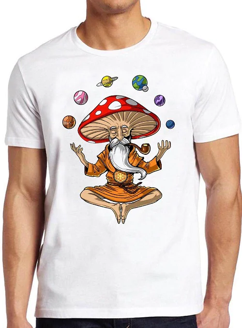 Magic Mushroom Buddha Yoga Unisex T-Shirt