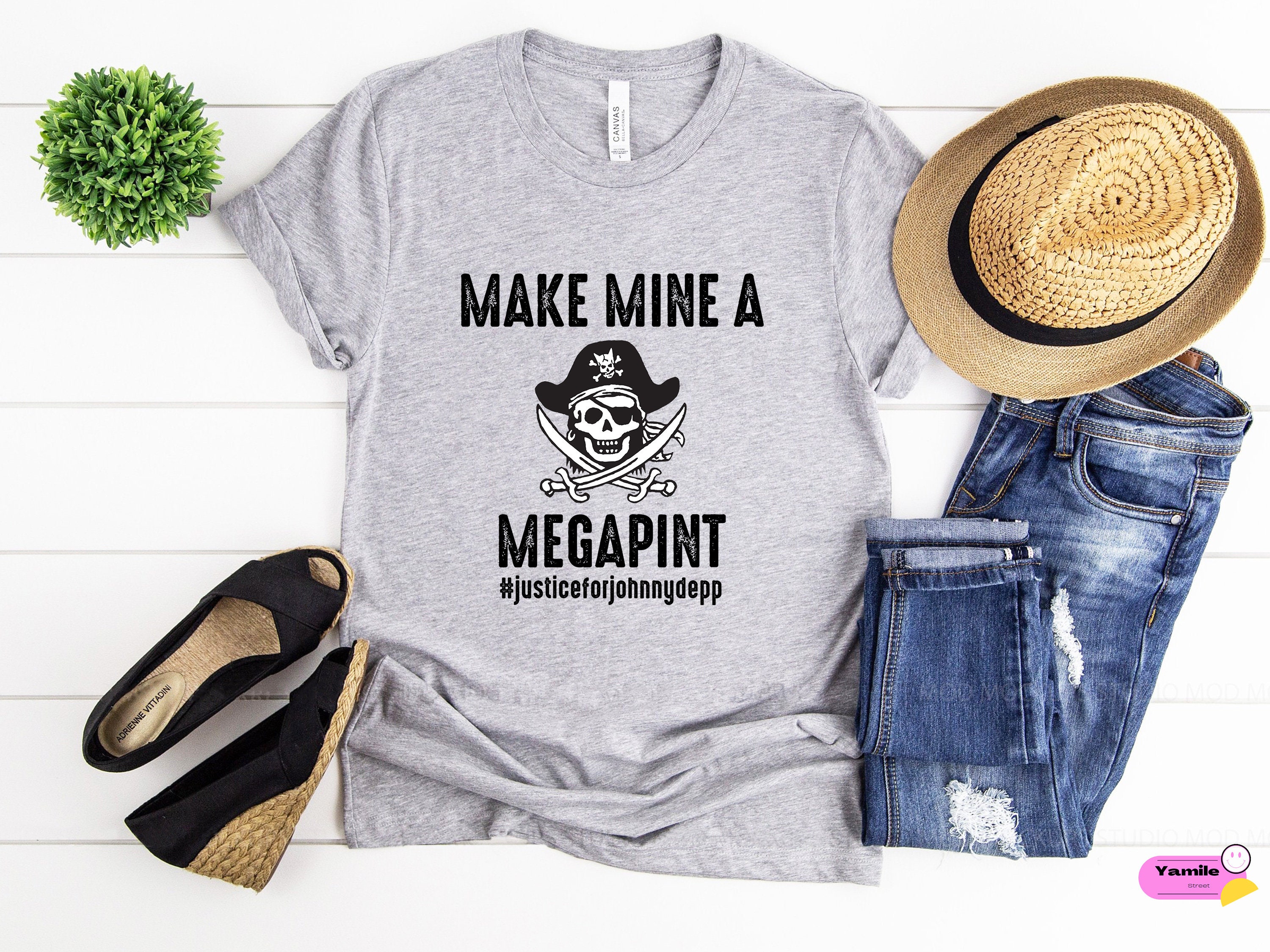 Make Mine A Megapint Justice For Johnny Depp Unisex T-Shirt