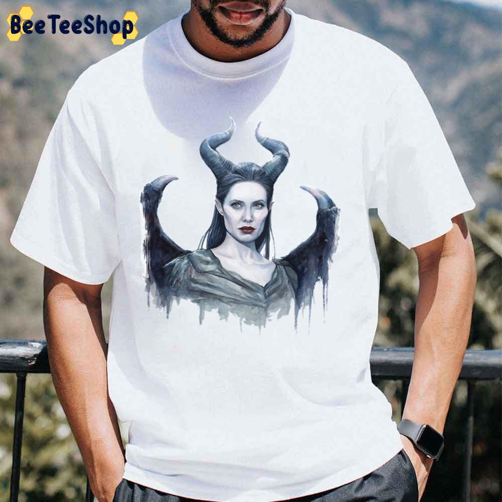 Maleficent Paints Angelina Jolie Unisex T-Shirt