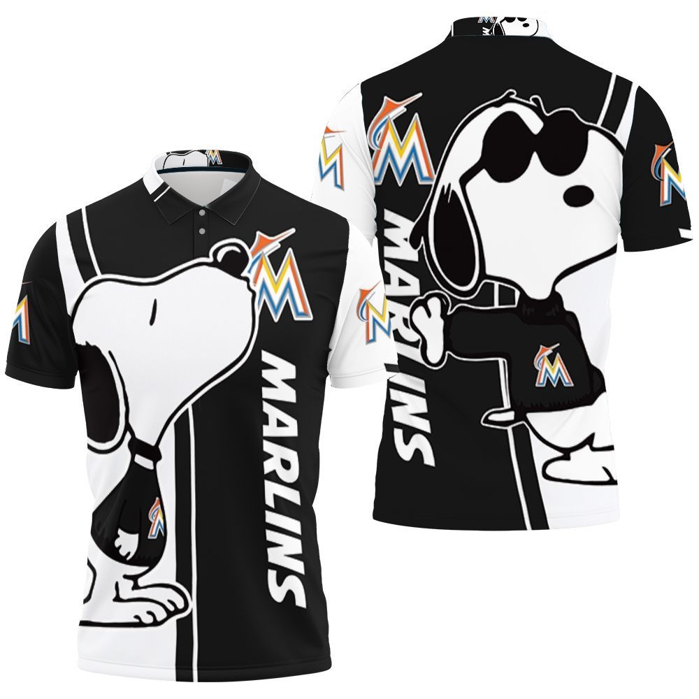 Marlins Snoopy Lover 3d Printed Polo Shirt All Over Print Shirt 3d T-shirt