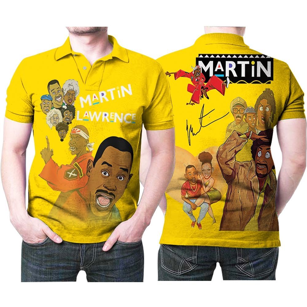 Martin Lawrence Legend Comedian Signed For Fan 3d Polo Shirt All Over Print Shirt 3d T-shirt