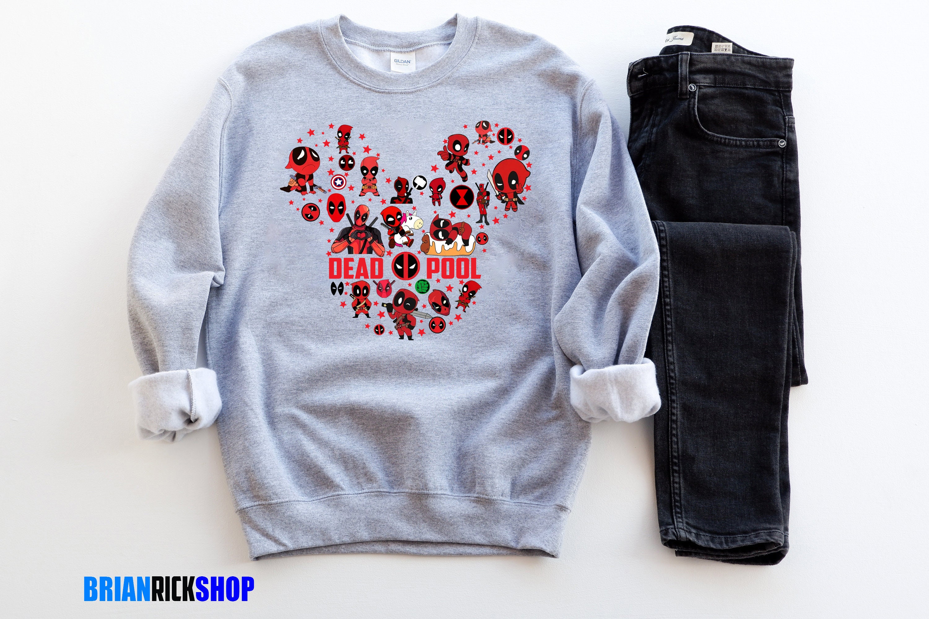 Marvel Deadpool Mickey Disney Unisex Sweatshirt