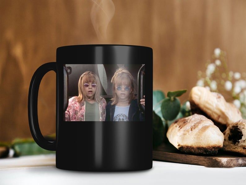 Mary Kate Ashley Mug Michelle Tanner Mug Full House Tv Series Mug Ashley Mug Olsen Twins Mug Premium Sublime Ceramic Coffee Mug Black