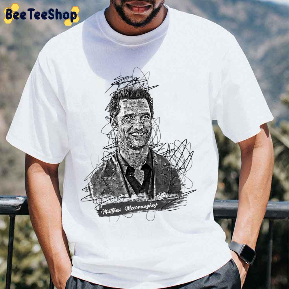 Matthew Mcconaughey Abstract Sketch Art Unisex T-Shirt