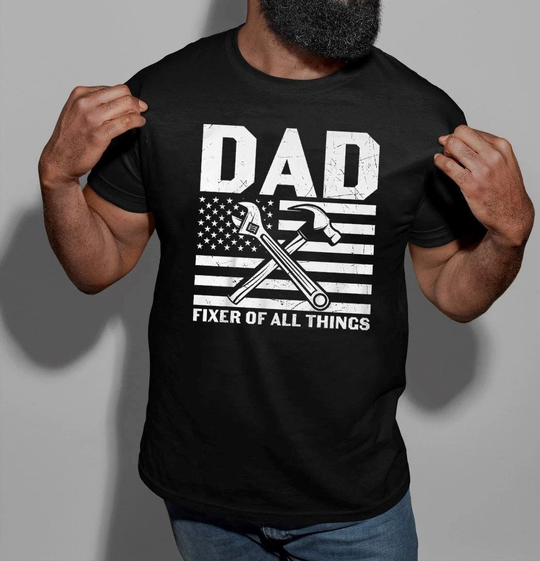 Mechanic Dad Fixer Of All Things Father’s Day Unisex T-Shirt