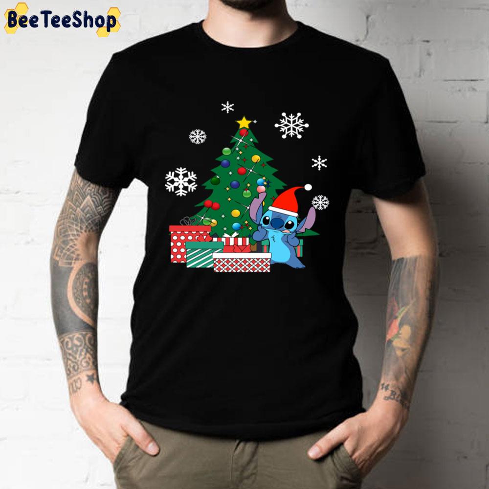 Merry Christmas Stitch Whith Gifts Unisex T-Shirt